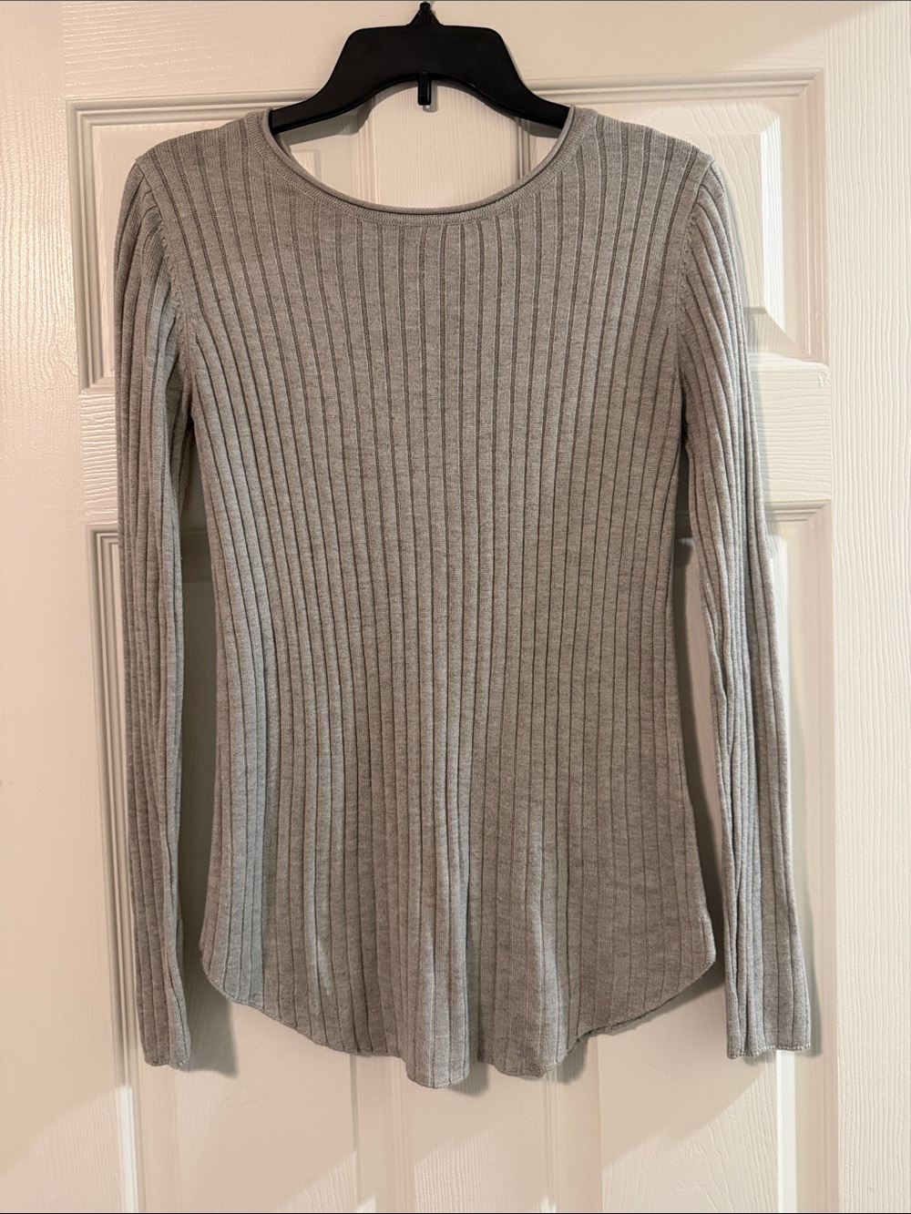 Garage Gray Ribbed Long-Sleeve Tee